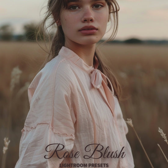 Before and after video with Rose Blush Lightroom preset