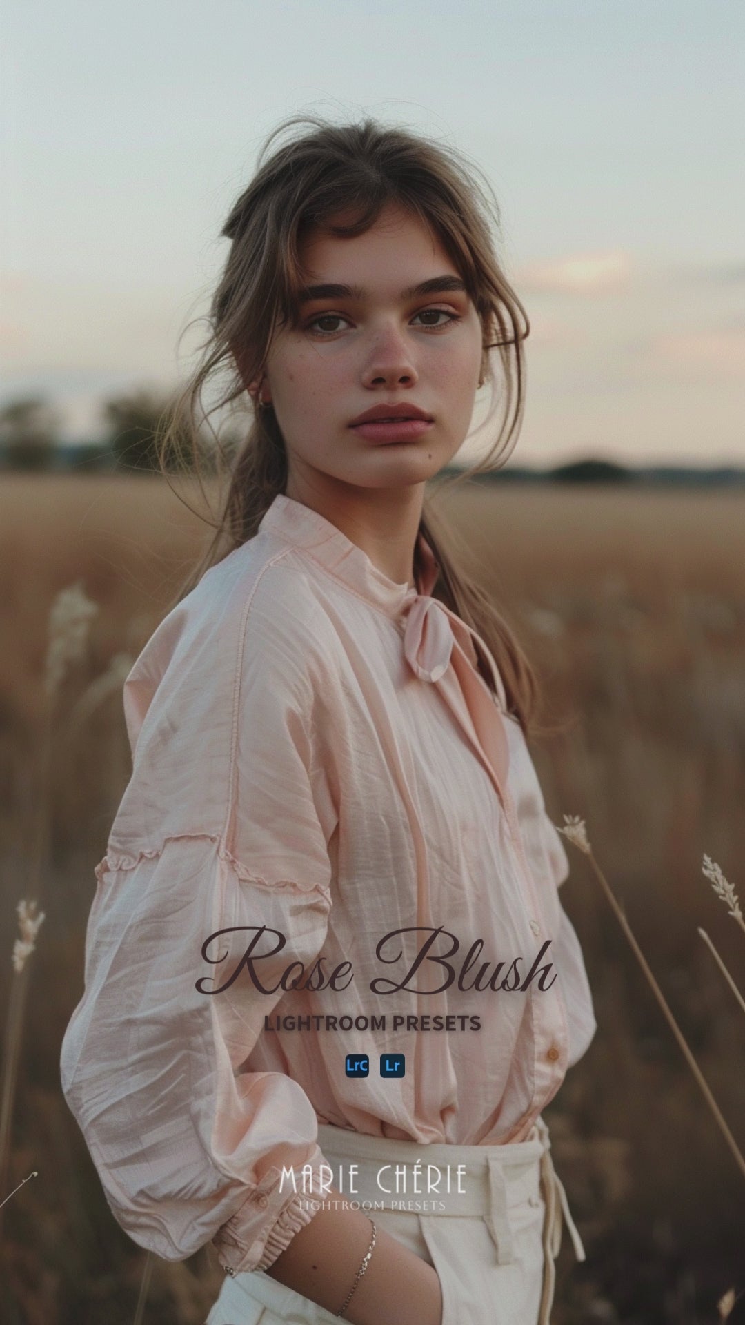 Before and after video with Rose Blush Lightroom preset